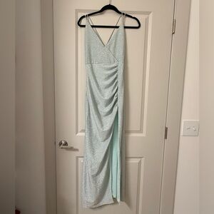 Superdown Sparkling Light Blue Maxi Dress